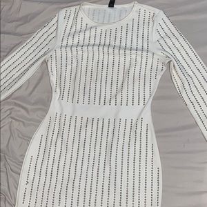 White Dress with rhinestones